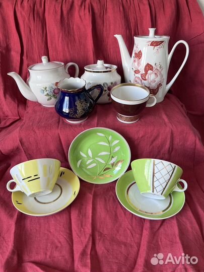 Чайная и кофейная посуда времен СССР