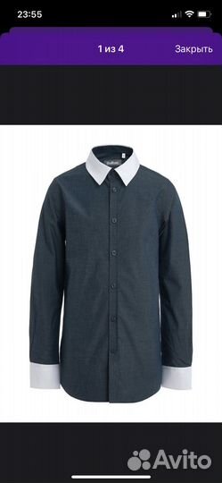 Рубашка gulliver 128