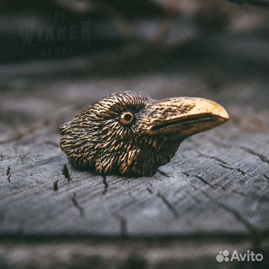 Бусина Темляк Брелок Ворон Одина Ворона Птица