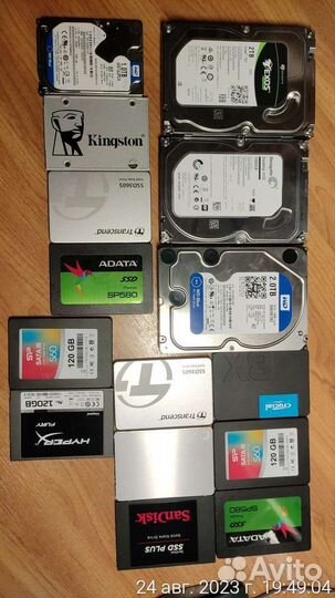 Жёсткие диски SATA 3,5, 2,5, ssd120