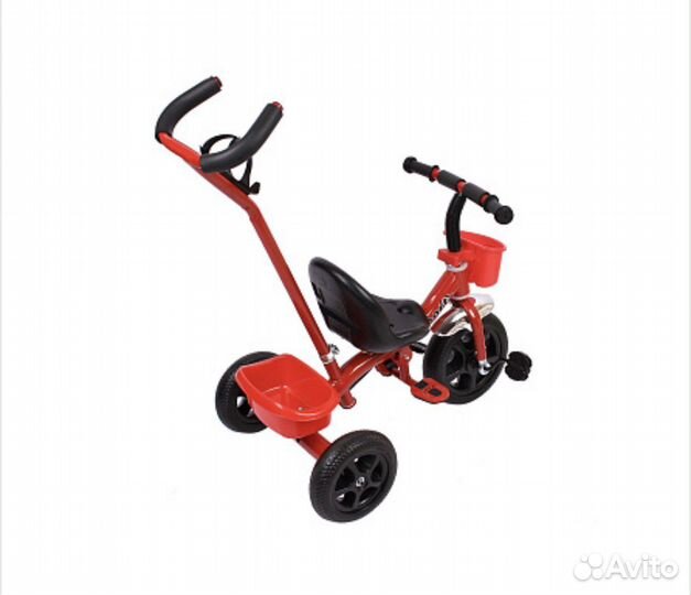 Трехколесный велосипедс ручкой