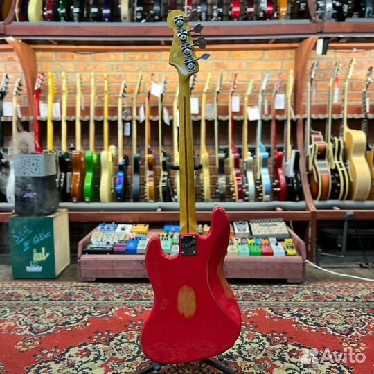 Бас-гитара Fender American Jazz Bass JJ Fiesta Red