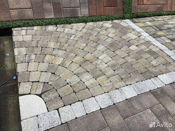 Тротуарная плитка и поребрик