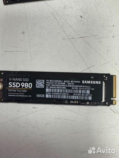 SSD M.2 Nvme новый OEM 500 gb Samsung 980