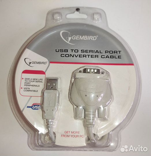 Кабель – конвертер USB to serial port (gembird)