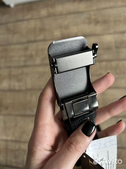 Мужской кожаный ремень новый rembini 56-58 размер