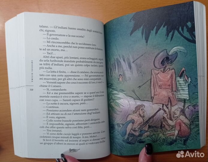 Corsaro Nero Emilio Salgari книга на итальянском
