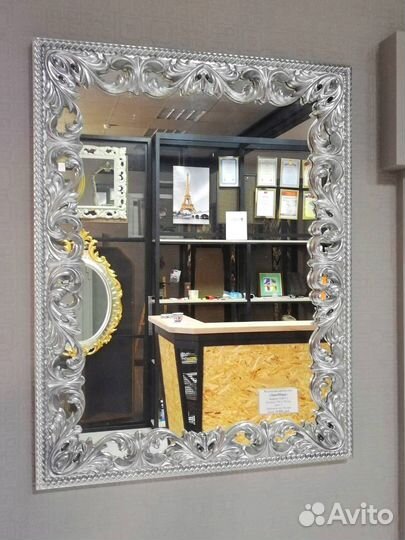 Зеркало в раме - Серебро под лаком