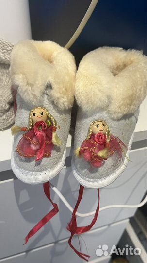 Пинетки вязаные, носки