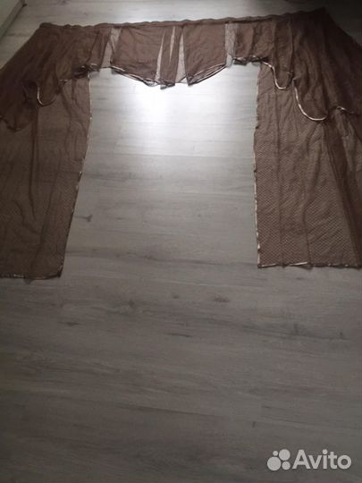 Тюль арка кухонная,новая