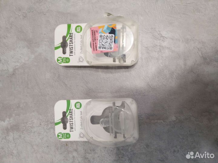 Соски бутылочные, для avent, twistshake размер М
