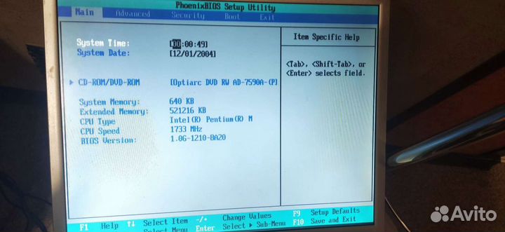 Fujitsu Siemens Amilo M7440 (AT11 AT11MB VER:0.5)