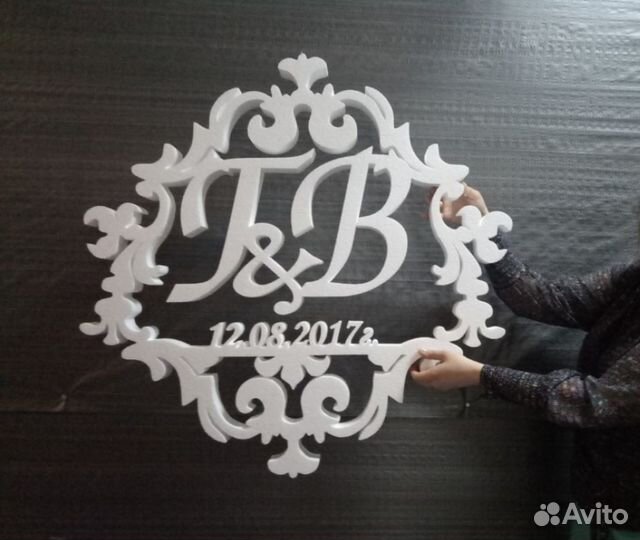 Монограмма на свадьбу / свадебный герб