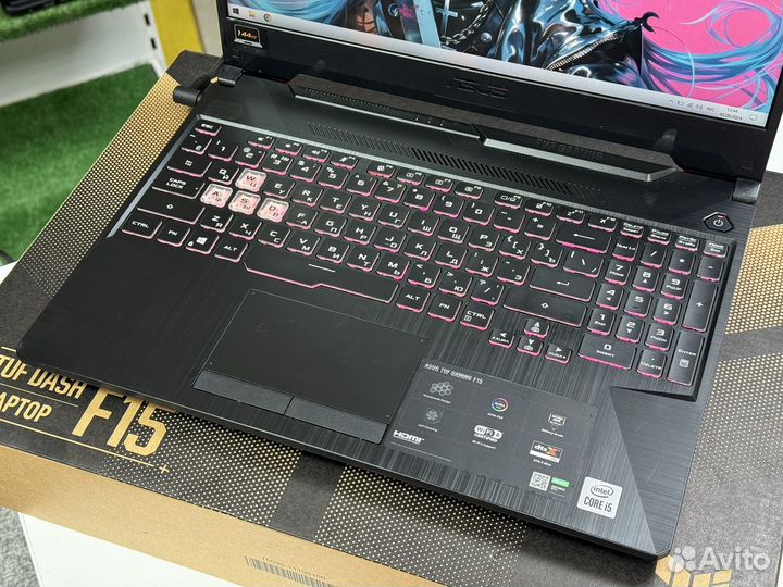 Asus 144Гц Core i5-10300H 8Gb 512 SSD GTX1650