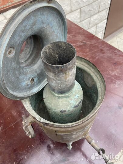 Самовар на дровах старинный
