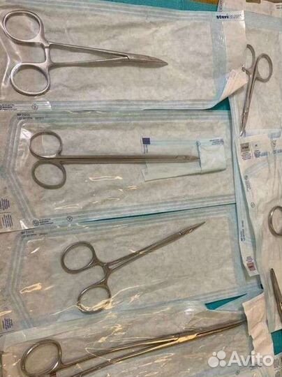 Ножницы зажим, иглодержатель скальпель