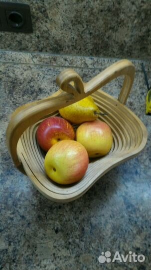 Корзина деревянная складная