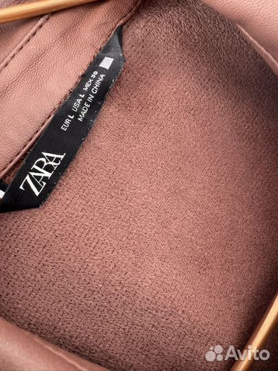 Кожаное платье zara