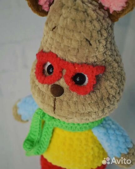 Мягкая игрушка собачка собачка крючком