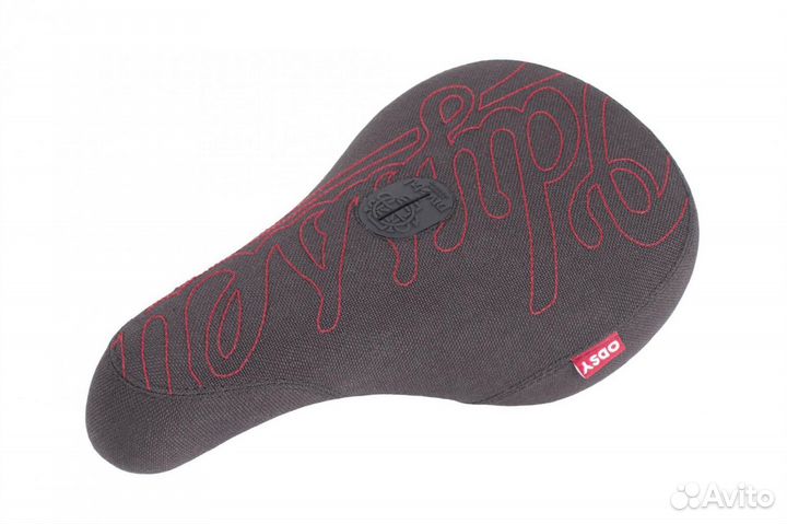 Седло для BMX Odyssey Big Stitch Black&Red