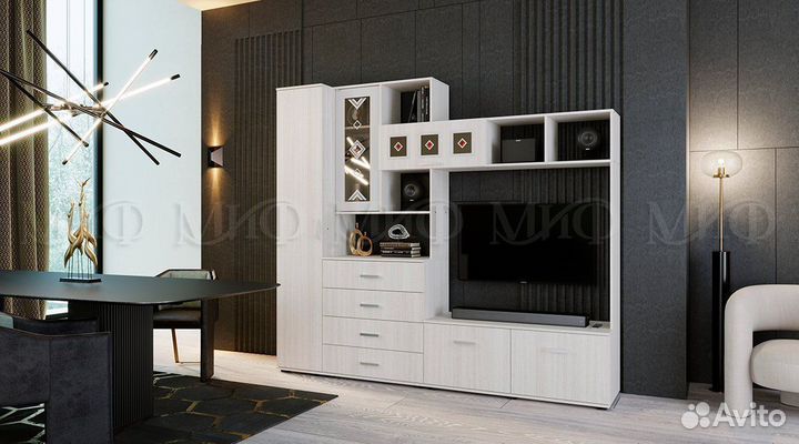 Стенка в гостиную Белла с пеналом 2,4