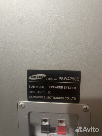 Сабвуфер Samsung pswa750E 100вт на запчасти