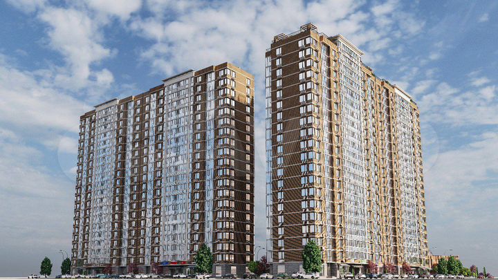 1-к. квартира, 56,3 м², 8/20 эт.