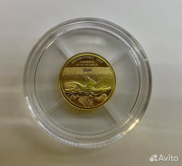 Золотые монеты Конго, Монголия Динозавры