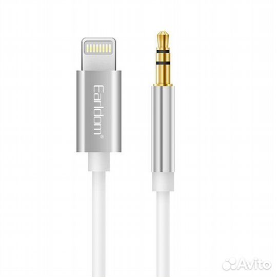Кабель Aux - Lightning Ealdom ET-AUX22 1м белый