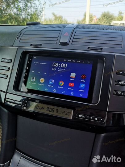 Магнитола Toyota Universal Черная рамка 7д 4/64GB