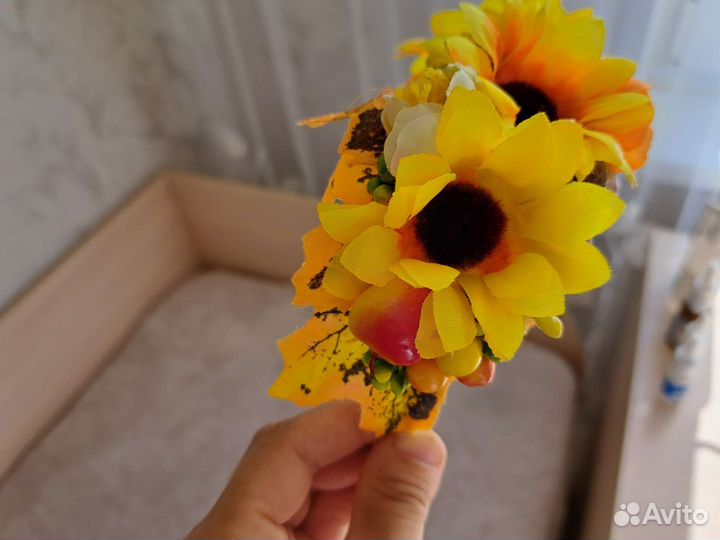 Ободок для волос ручной работы