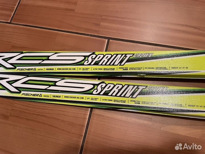 Лыжи беговые fisher rcs sprint crown 160 см