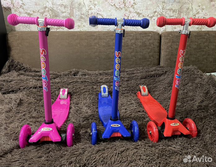 Самокат трехколесный детский