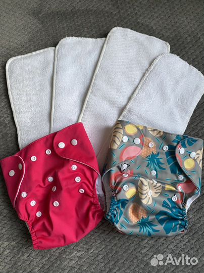 Многоразовые подгузники + доп. комплект владышей