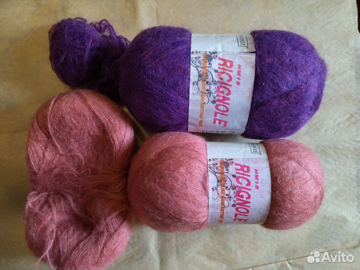 Нитки пряжа мохер