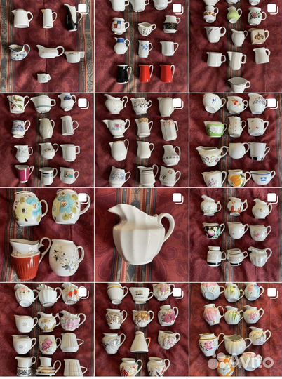 Коллекция молочников и сливочников 125 шт