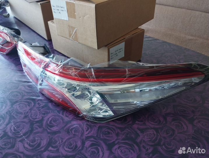 Задние фонари на toyota camry 70,75