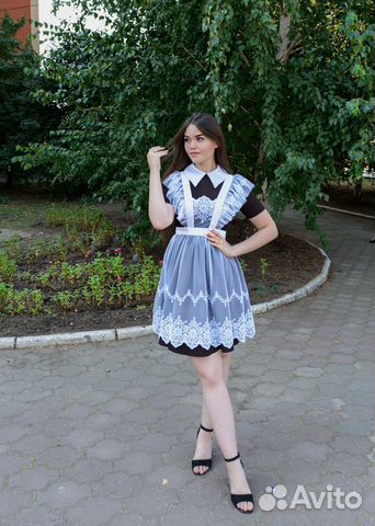 Школьный фартук и платье