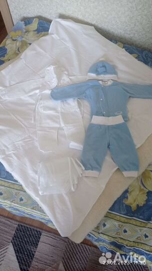 Конверт на выписку для мальчика зимний