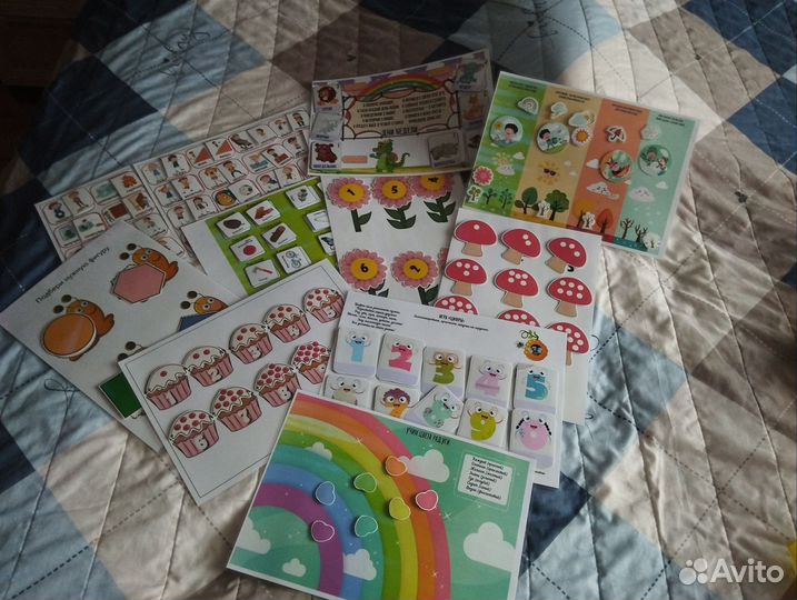 Развивающие игры на липучках