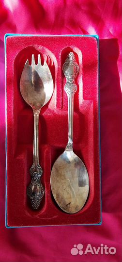 Набор столовых приб.ложки салатные.мельхиор.ссср