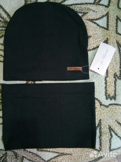 Комплект шапка и снуд