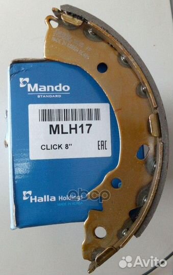 Комплект тормозных колодок зад MLH17 Mando