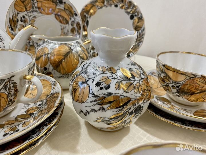 Чайный сервиз Золотая осень Мой сад лфз