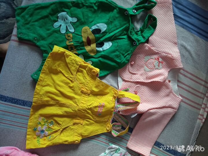 Вещи пакетом на девочку 74-80