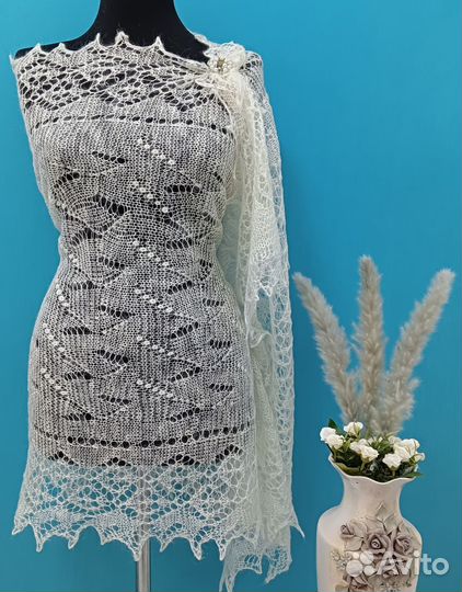 Палантин -Шарф ландыши