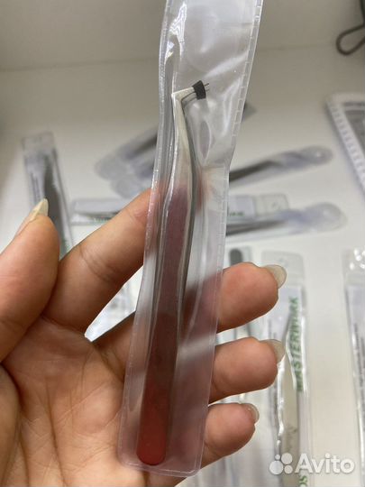 Пинцет для наращивания ресниц