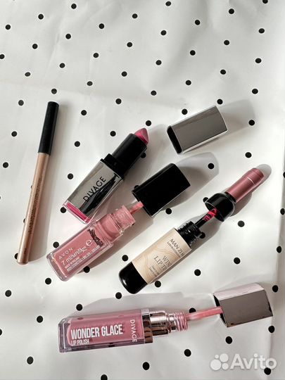 Помада пакетом розовая барби