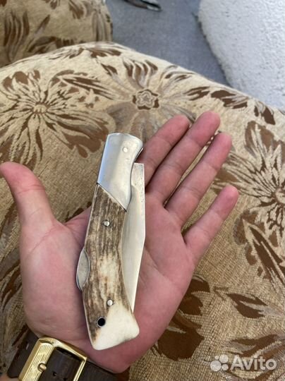 Нож складной ручной работы