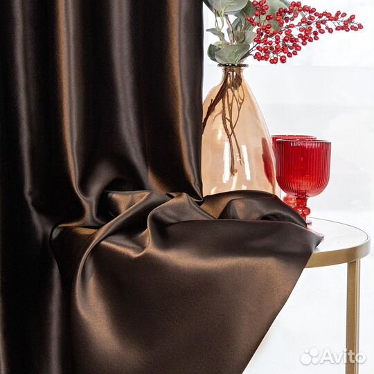 Шторы Аврора шоколад